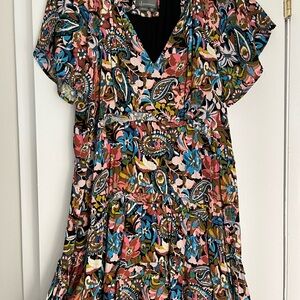 Anthropologie Paisley Floral Midi Dress - Multicolor